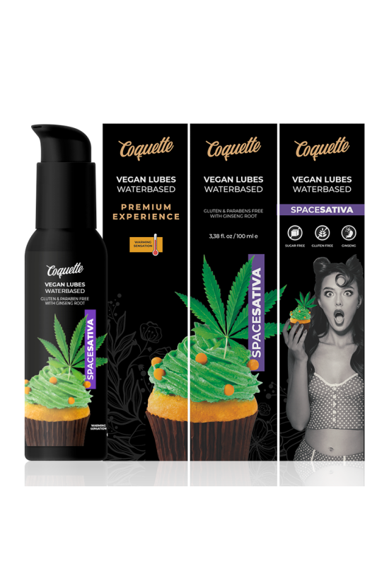 COQUETTE CHIC DESIRE - LUBRIFICANTE SATIVA VEGAN SPACE PREMIUM EXPERIENCE 100 ML