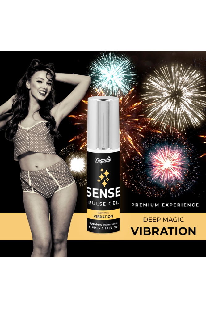 COQUETTE CHIC DESIRE - GEL VIBRANTE PULSE FRAGOLA PREMIUM LIQUIDO 6ML