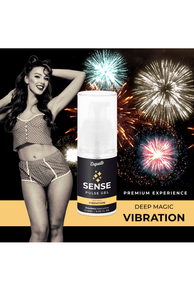 COQUETTE CHIC DESIRE - GEL VIBRANTE PULSE FRAGOLA PREMIUM LIQUIDO 15ML