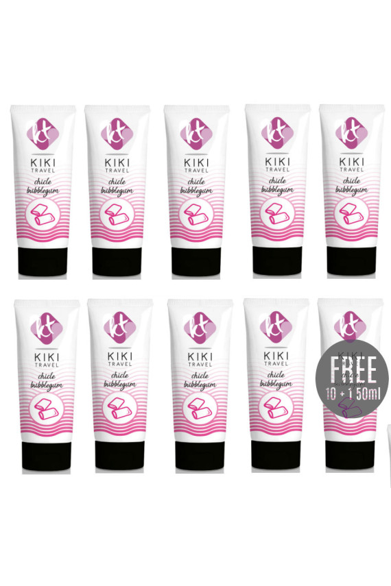 KIKÍ TRAVEL - LUBRIFICANTE GUSTO GUM 50ML 10+1 IN OMAGGIO