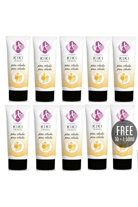 KIKÍ TRAVEL - LUBRIFICANTE PINA COLADA 50 ML 10 + 1 OMAGGIO