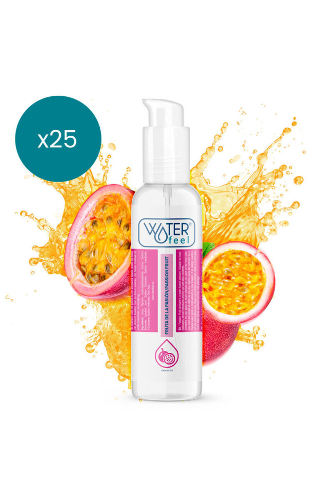 WATERFEEL - LUBRIFICANTE A BASE ACQUA AL FRUTTO DELLA PASSIONE 175 ML CONFEZIONE 25 UNITÀ