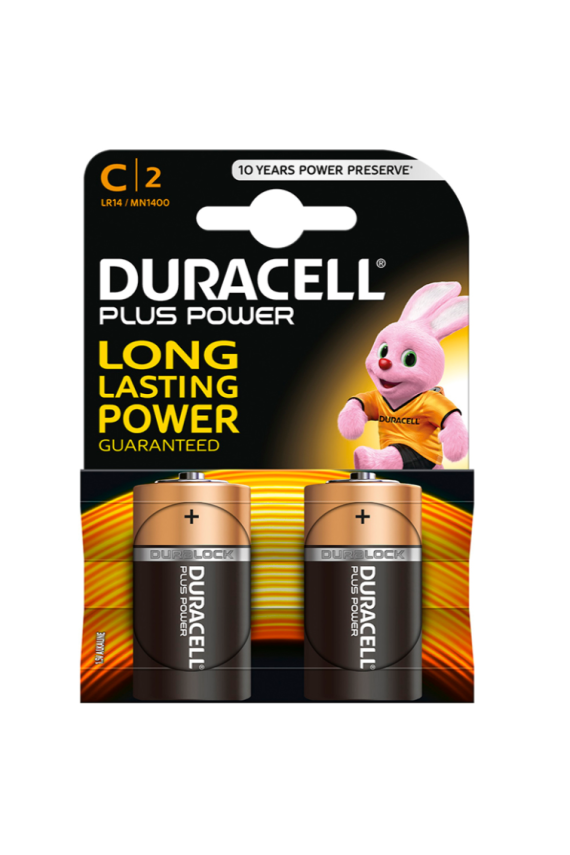 DURACELL - BATTERIA - PLUS POWER C LR14 2 UNIT
