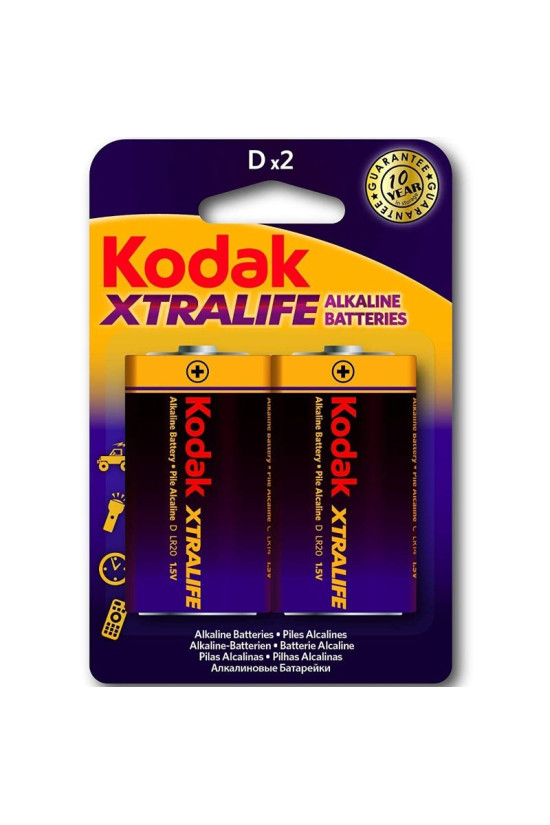 KODAK - BATTERIE ALCALINE XTRALIFE LR20 D LR20 1.5V