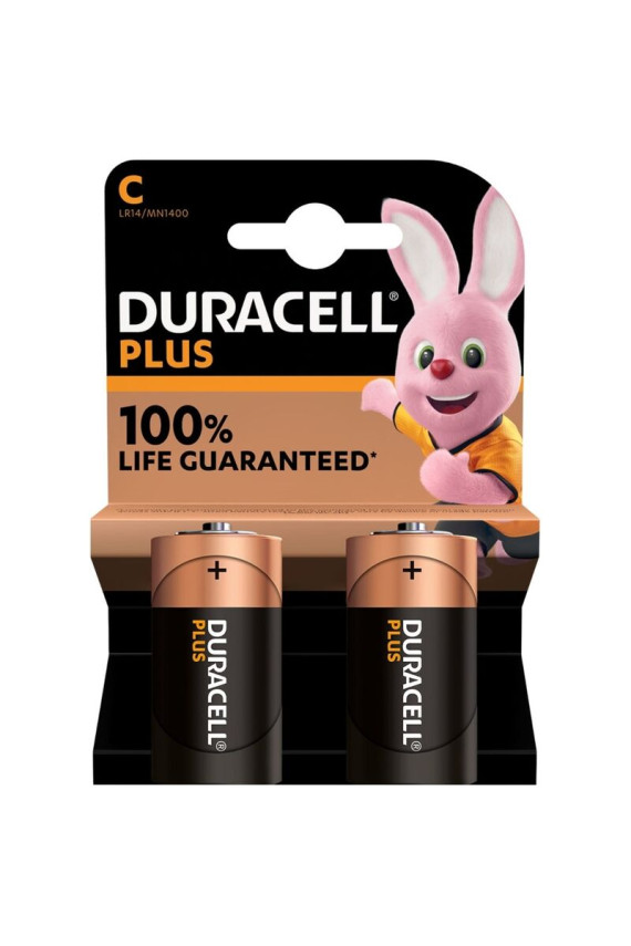DURACELL - BATTERIA PLUS POWER ALCALINA C LR14 2 UNIT