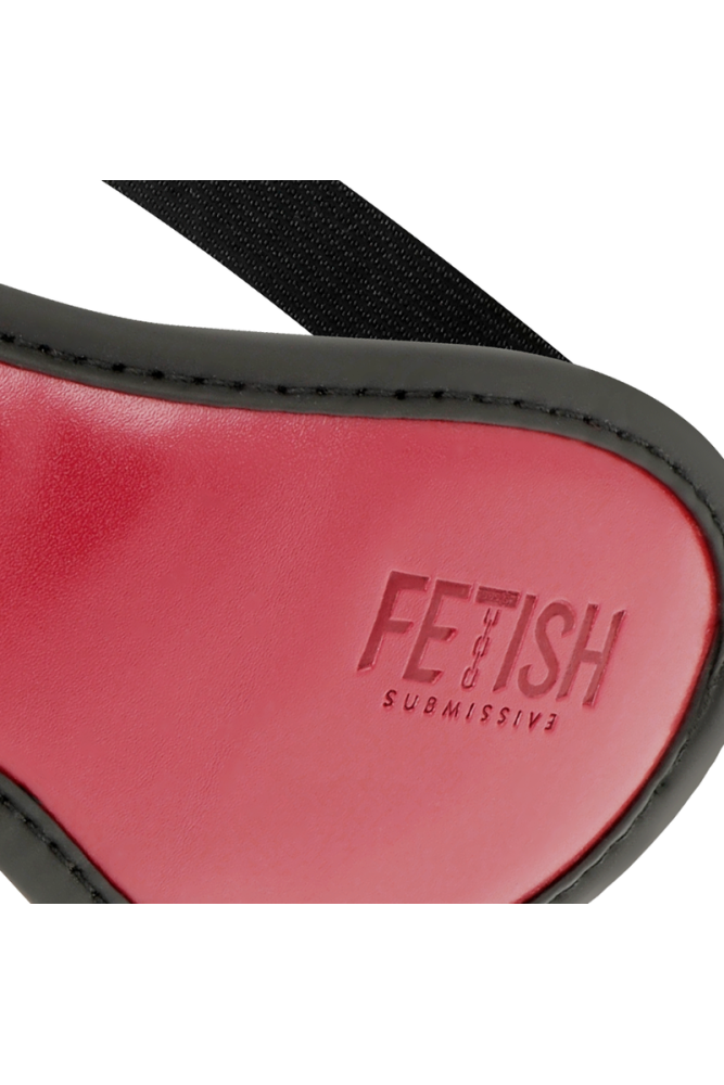 FETISH SUBMISSIVE DARK ROOM - MASCHERA VEGANA IN PELLE CON FODERA IN NEOPRENE