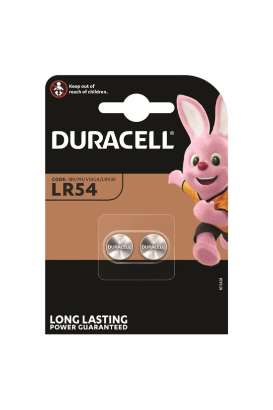 DURACELL - BATTERIA A BOTTONE ALCALINA LR54 LR1130 AG10 1