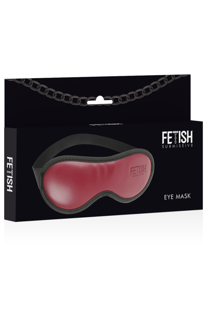 FETISH SUBMISSIVE DARK ROOM - MASCHERA VEGANA IN PELLE CON FODERA IN NEOPRENE