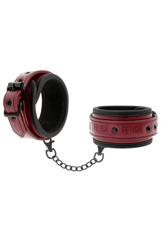 FETISH SUBMISSIVE DARK ROOM - MANETTE VEGAN IN PELLE CON FODERA IN NEOPRENE