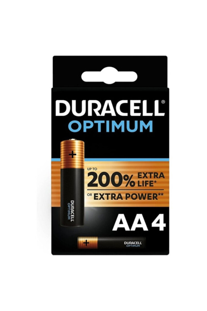 DURACELL - OPTIMUM 200 BATTERIA ALCALINA AA LR6 4 UNIT