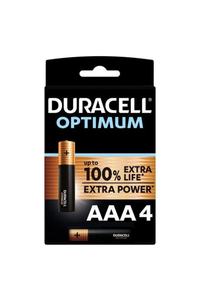 DURACELL - BATTERIA ALCALINA OPTIMUM 200 AAA LR03 4 UNIT