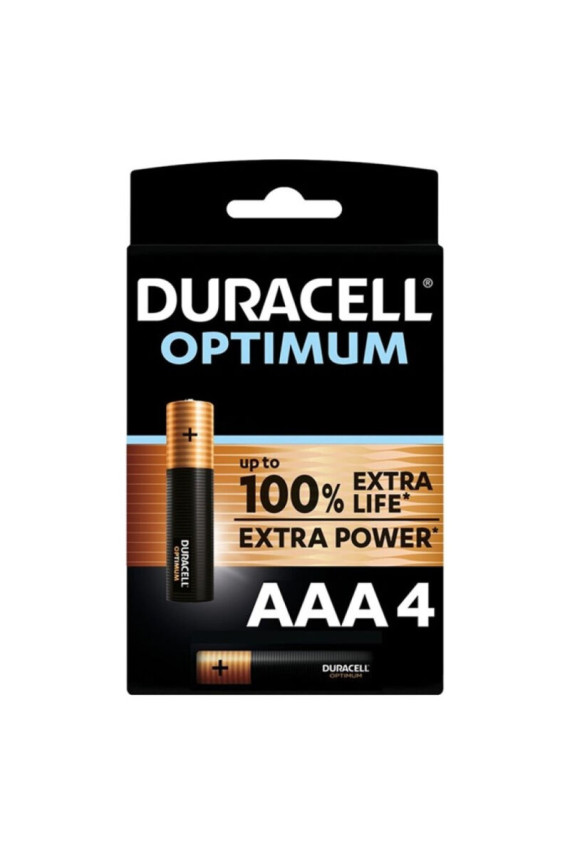 DURACELL - BATTERIA ALCALINA OPTIMUM 200 AAA LR03 4 UNIT