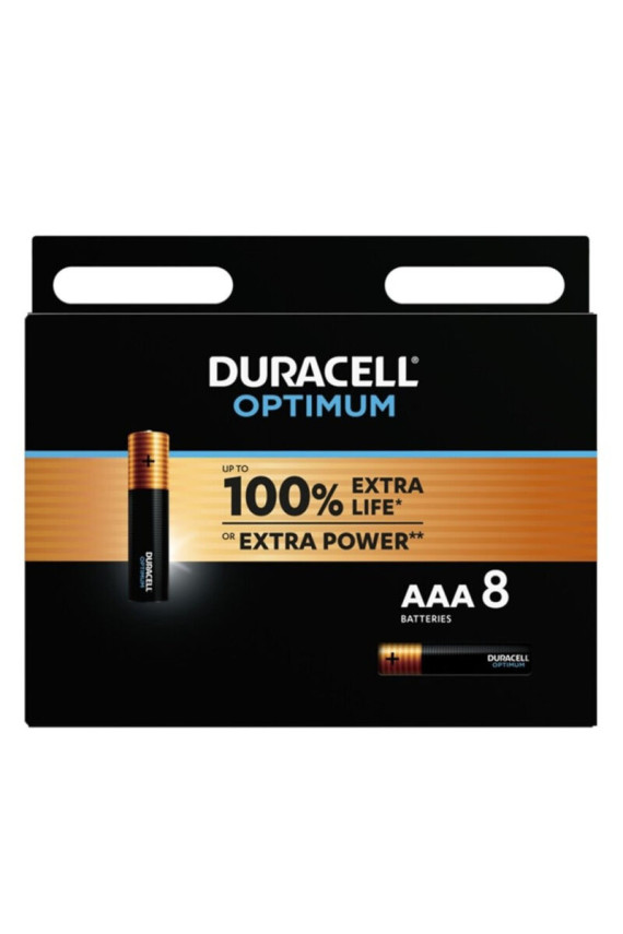 DURACELL - BATTERIA ALCALINA OPTIMUM AAA LR03 8 UNIT