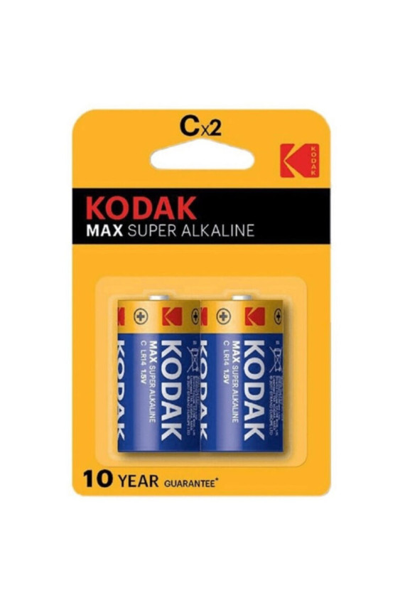 KODAK - BATTERIA ALCALINE MAX C LR14 2 UNITÀ