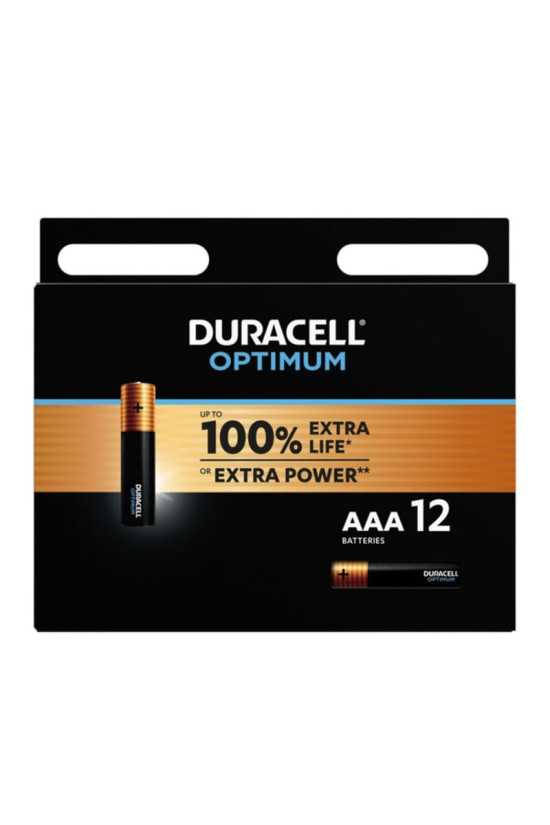 DURACELL - BATTERIA ALCALINA OPTIMUM 200 AAA LR03 12 UNIT