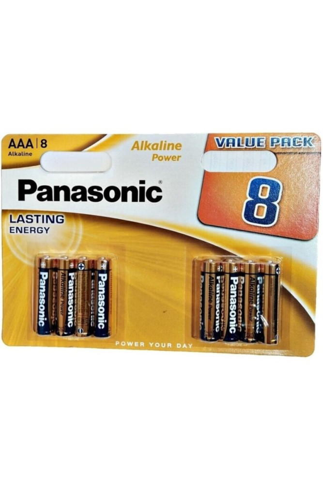 PANASONIC - BATTERIA ALCALINA BRONZO AAA LR03 BLISTER*8