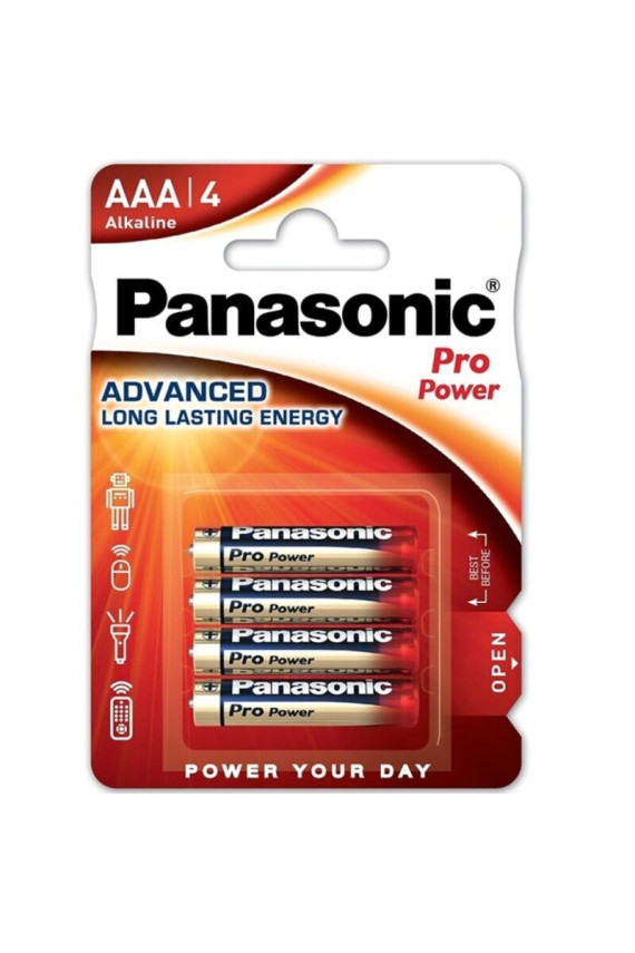 PANASONIC - BATTERIA ALCALINICA AAA PRO POWER LR03 BLISTER*4