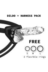 X RAY - IMBRAGATURA + CAZZO CON SFERE 22 CM -O- 4.6 CM