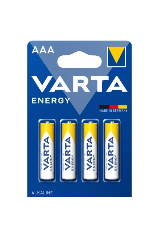 VARTA - ENERGY BATTERIA ALCALINA AAA LR03 BLISTER*4