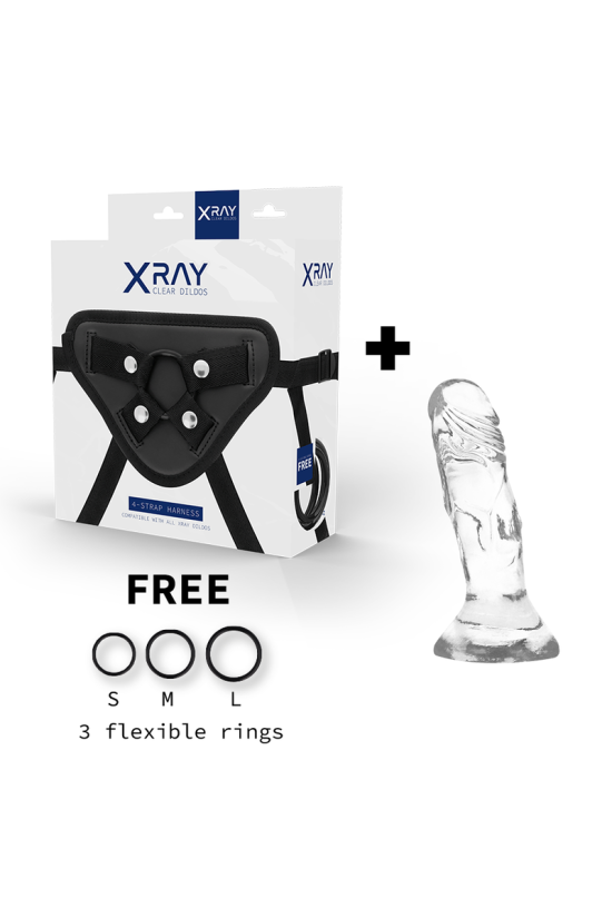 X RAY - IMBRACATURA + CAZZO TRASPARENTE 12 CM -O- 2.6 CM