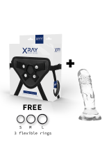 X RAY - IMBRACATURA + CAZZO TRASPARENTE 12 CM -O- 2.6 CM