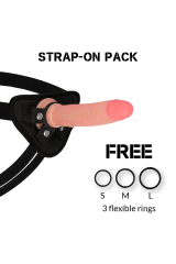 ROCKARMY - IMBRACATURA + DILDO IN SILICONE LIQUIDO PREMIUM AVENGER 19 CM -O- 3.98 CM