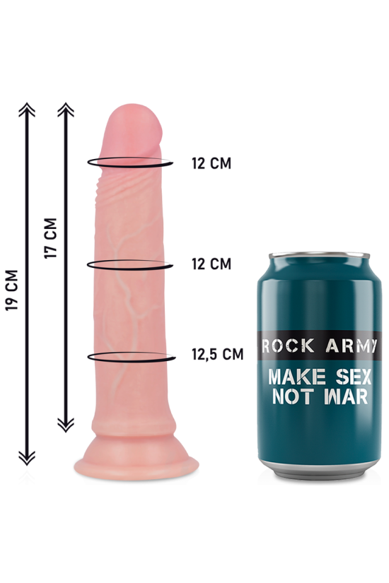 ROCKARMY - IMBRACATURA + DILDO IN SILICONE LIQUIDO PREMIUM AVENGER 19 CM -O- 3.98 CM