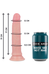 ROCKARMY - IMBRACATURA + DILDO IN SILICONE LIQUIDO PREMIUM AVENGER 19 CM -O- 3.98 CM
