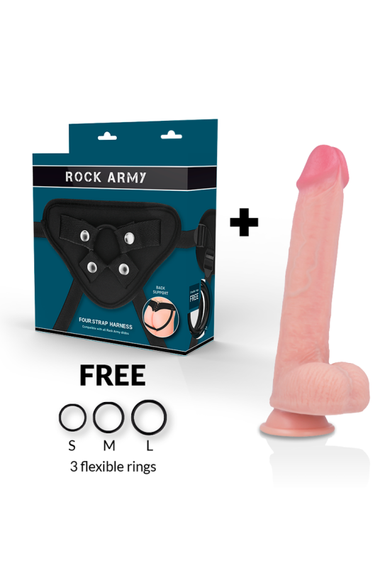 ROCKARMY - ARN S + DILDO IN SILICONE LIQUIDO PREMIUM KINGCOBRA 24 CM -O- 4.77 CM