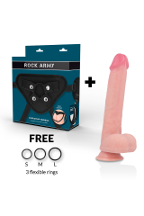 ROCKARMY - ARN S + DILDO IN SILICONE LIQUIDO PREMIUM KINGCOBRA 24 CM -O- 4.77 CM