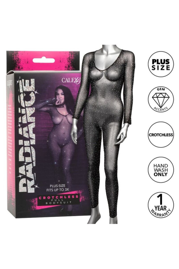 CALEXOTICS - RADIANCE BODY INTERO SENZA CAVALLETTO RHINE TAGLIA PLUS