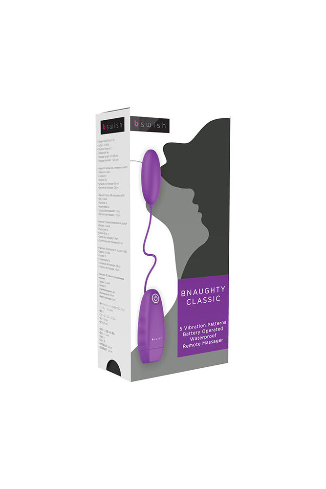 B SWISH - PROIETTILE VIBRANTE BNAUGHTY CLASSIC VIOLA