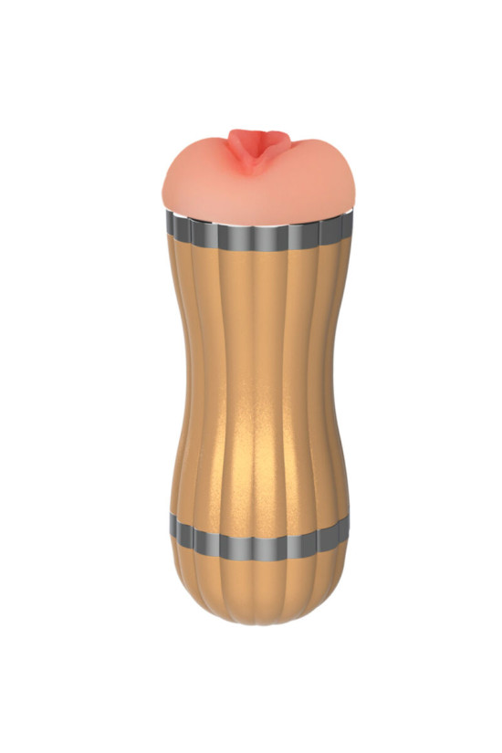 ARMONY - BEVIS DOPPIO MASTURBATORE VAGINA E BOCCA SENZA VIBRAZIONE ORO