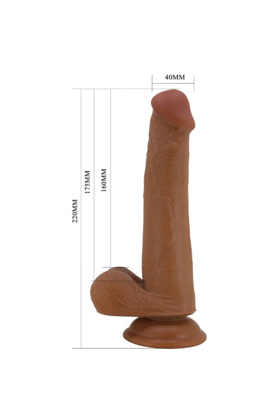 PRETTY LOVE - DILDO REALISTICO ALTO 22 CM MARRONE