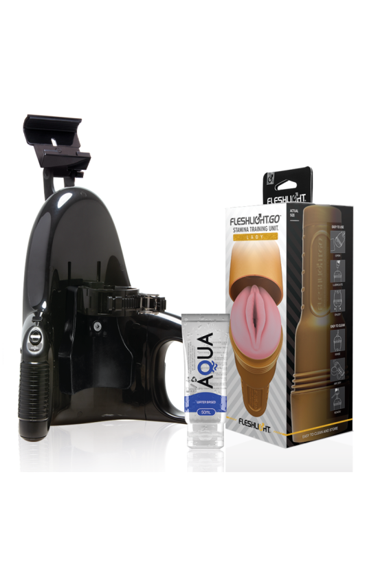 FLESHLIGHT - STAMINA GO TRAINING UNIT LADY + LANCIO UNIVERSALE + LUBRIFICANTE AQUA QUALITÀ 50 ML