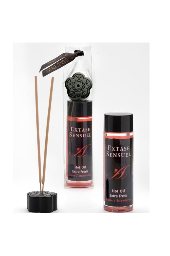 EXTASE SENSUAL - OLIO DA MASSAGGIO CON EFFETTO FRAGOLA EXTRA FRESCO 100 ML