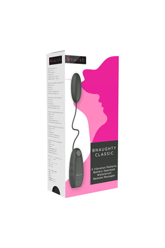 B SWISH - PROIETTILE VIBRANTE BNAUGHTY CLASSIC NERO