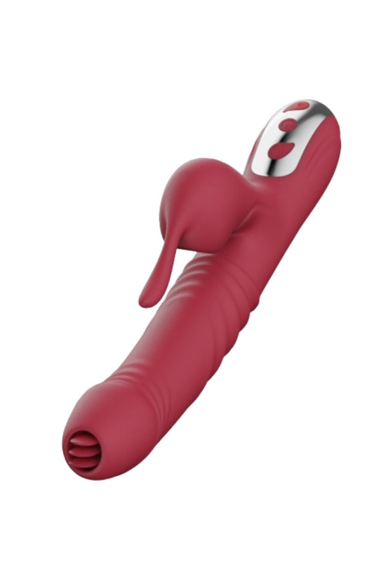 ARMONY - VIBRATORE E SUCCHIATORE CON LINGUA STIMOLANTE BORDEAUX