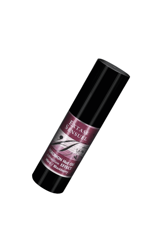 EXTASE SENSUAL - OLIO DA MASSAGGIO EFFETTO RISCALDANTE AI FEROMONI DI MORA 30 ML