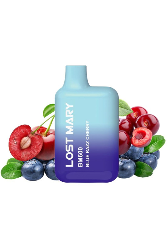 LOST MARY - BM600 NICOTINA VAPER 2% MONOUSO BLUE RAZZ CHERRY