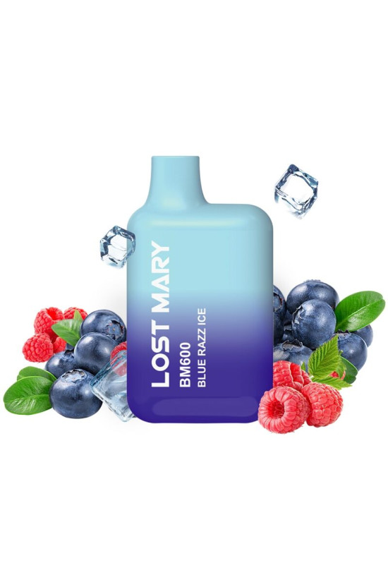 LOST MARY - BM600 NICOTINA VAPER 2% MONOUSO BLUE RAZZ ICE
