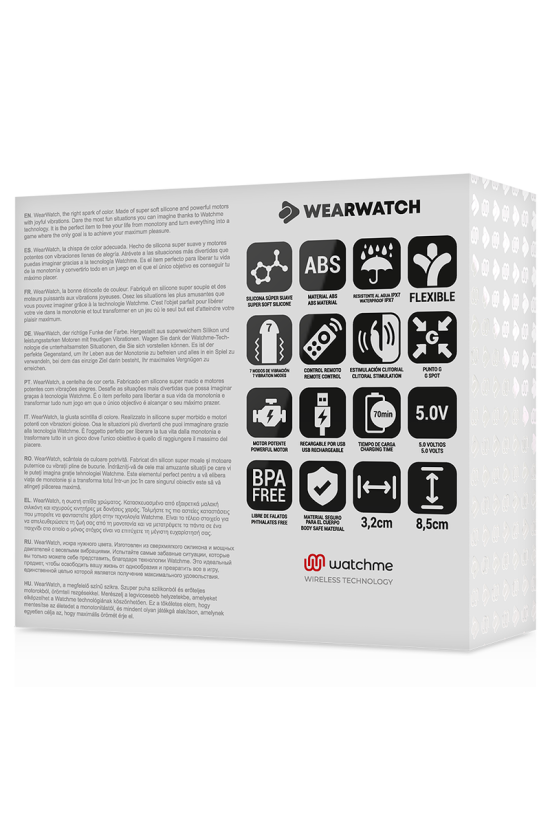 WEARWATCH - VIBRATORE WATCHME DOPPIA TECNOLOGIA FUCSIA/AZABACHE