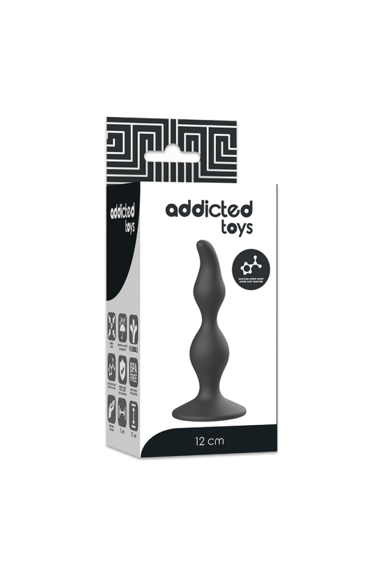 ADDICTED TOYS - PLUG SESSUALE ANALE 12 CM NERO