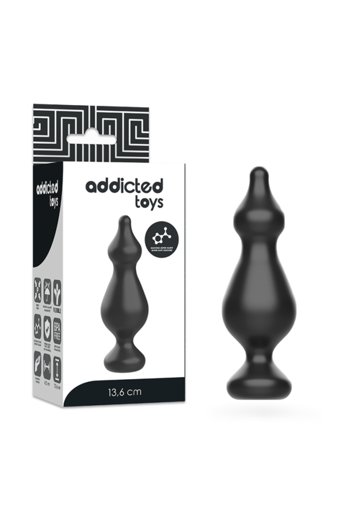 ADDICTED TOYS - PLUG SESSUALE ANALE 13.6 CM NERO