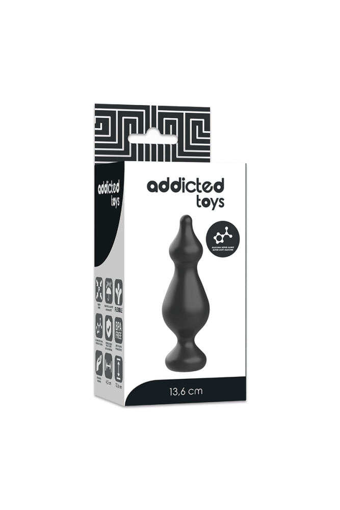 ADDICTED TOYS - PLUG SESSUALE ANALE 13.6 CM NERO