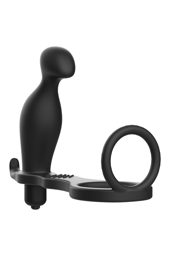 ADDICTED TOYS - PLUG ANALE CON ANELLO IN SILICONE NERO 12 CM