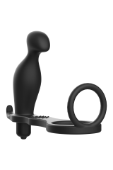 ADDICTED TOYS - PLUG ANALE CON ANELLO IN SILICONE NERO 12 CM