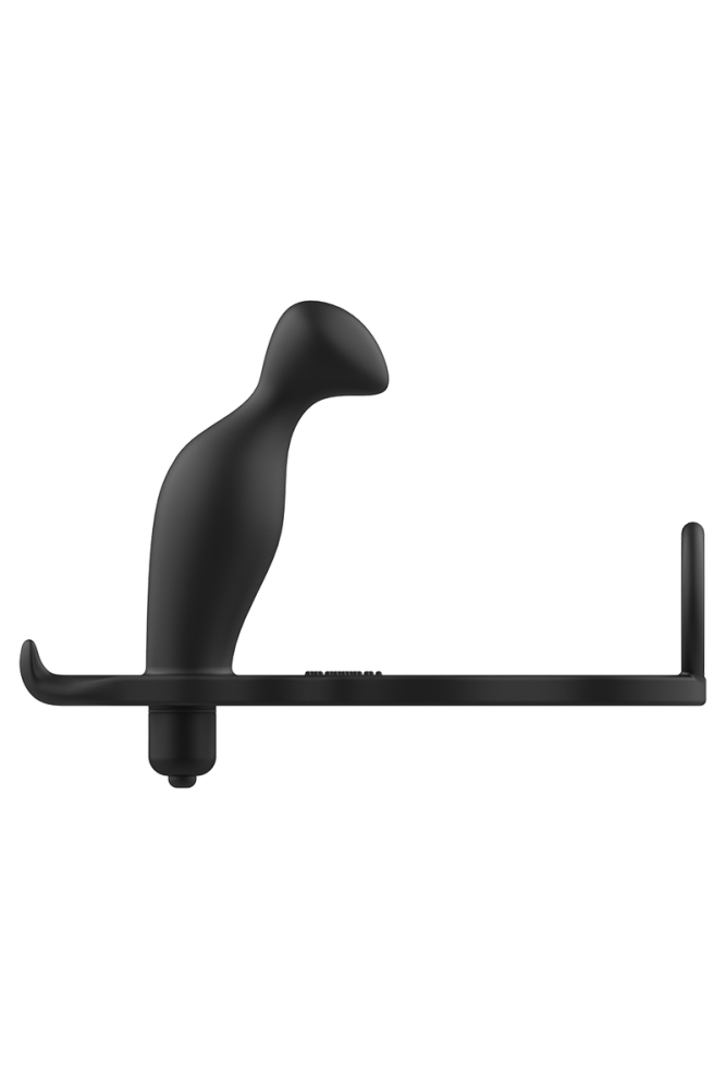 ADDICTED TOYS - PLUG ANALE CON ANELLO IN SILICONE NERO 12 CM
