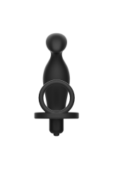 ADDICTED TOYS - PLUG ANALE CON ANELLO IN SILICONE NERO 12 CM