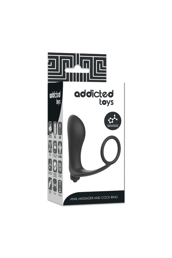 ADDICTED TOYS - PLUG ANALE VIBRANTE CON ANELLO DEL PENE